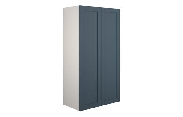 Abbi 600mm Standard 2 Door Storage Unit - Matt Arley Blue (Grey Cab)